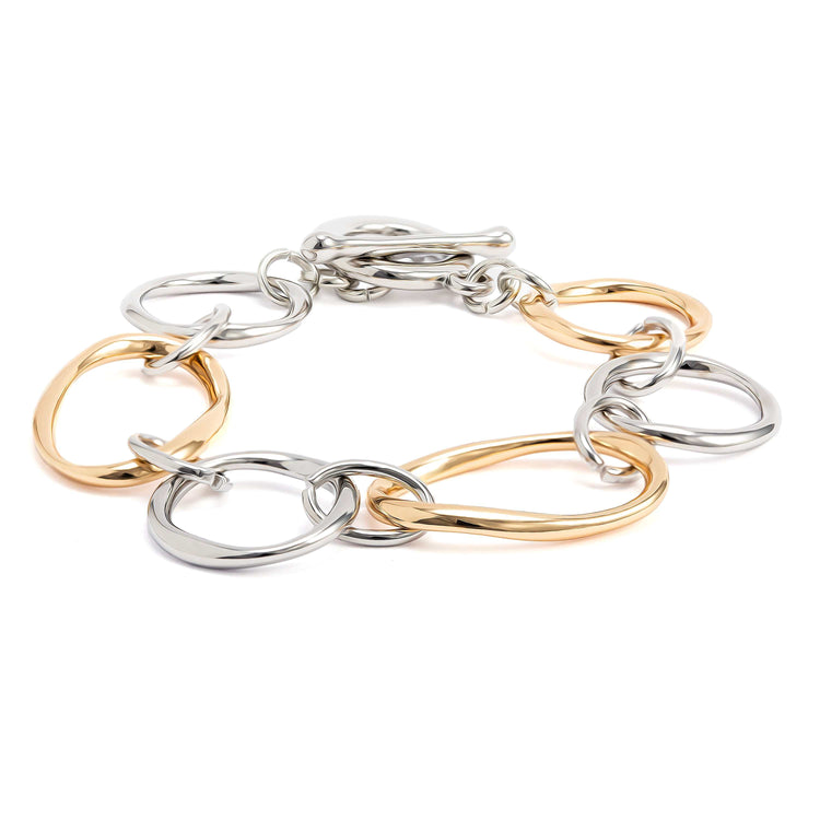 Urban Chic Two Tone Link Bracelet