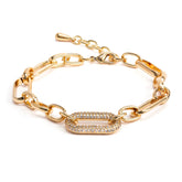 Urban Chic Two Tone Link Bracelet