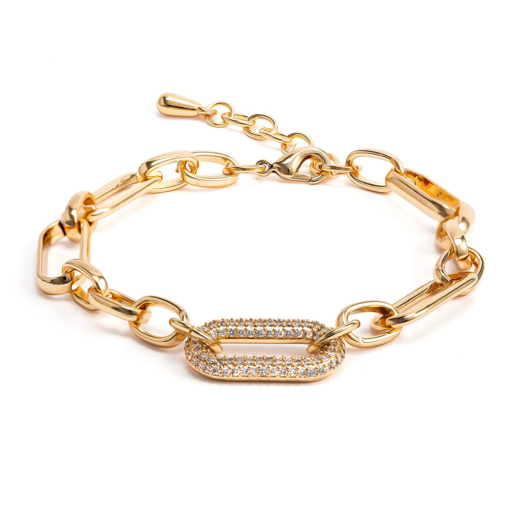 Urban Chic Two Tone Link Bracelet