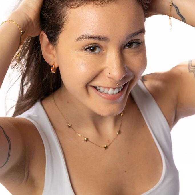 Radiant Rainbow Hoops