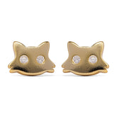 Precious Cat Shaped Earrings