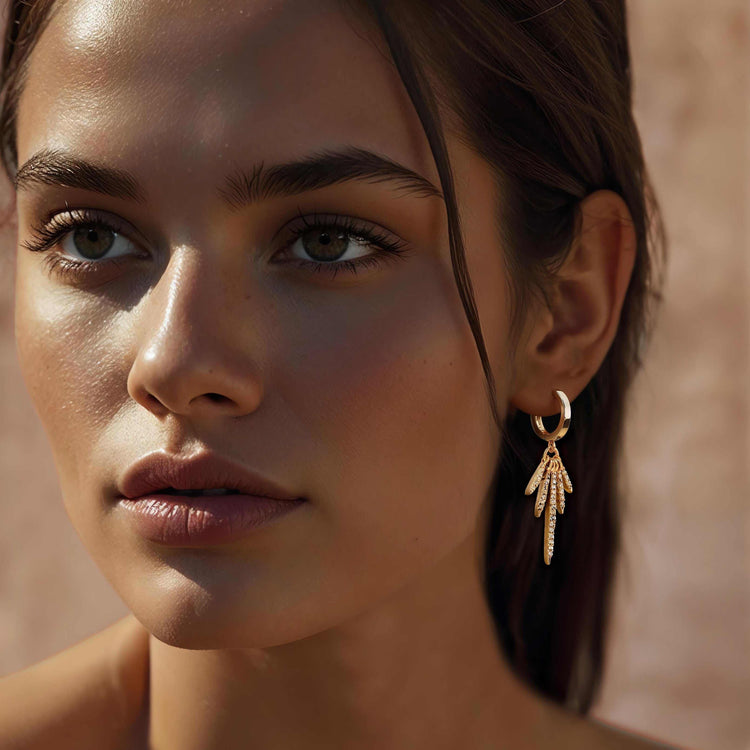 Modern Sunburst Earrings