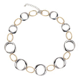 Two-Tone Oval Link Necklace