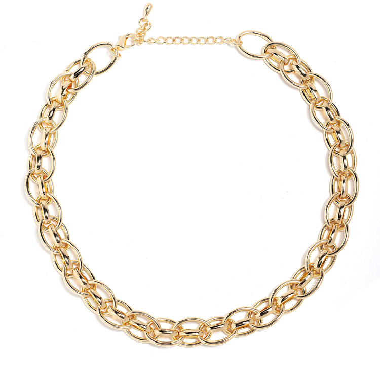 Double-Sided Oval Link Chain Necklace