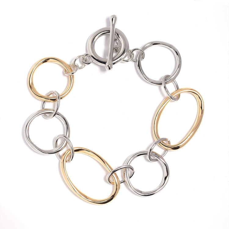 Urban Chic Two Tone Link Bracelet