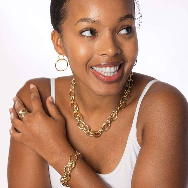 Modern Chunky link bracelet