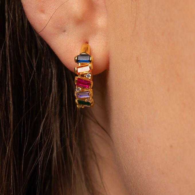 Radiant Rainbow Hoops
